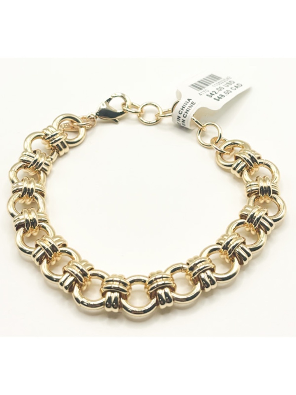 NWT Anthropologie circle toggle adjustable bracelet - Picture 2 of 3